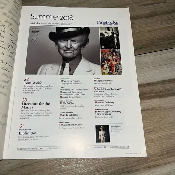 Fine Books &Collections Magazine Summer 2018 No 16.3 Tom Wolfe National Treasure - Picture 3 of 6